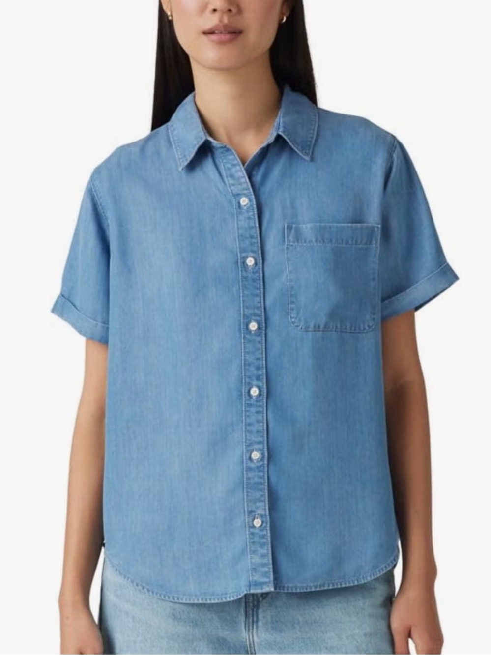 Levi's Darlene Women’s Blue Short-Sleeve Shirt